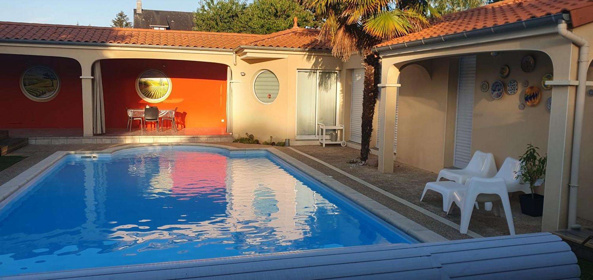 Gite Calme #2 Ou 3 Pers #Piscine #Cholet #Wifi Haut Debit #Travailleurs Thales Lacroix Et Autres Entreprises #Petits Dejeuners Et Repas Possibles Sur Demande Le May-sur-Evre Dış mekan fotoğraf